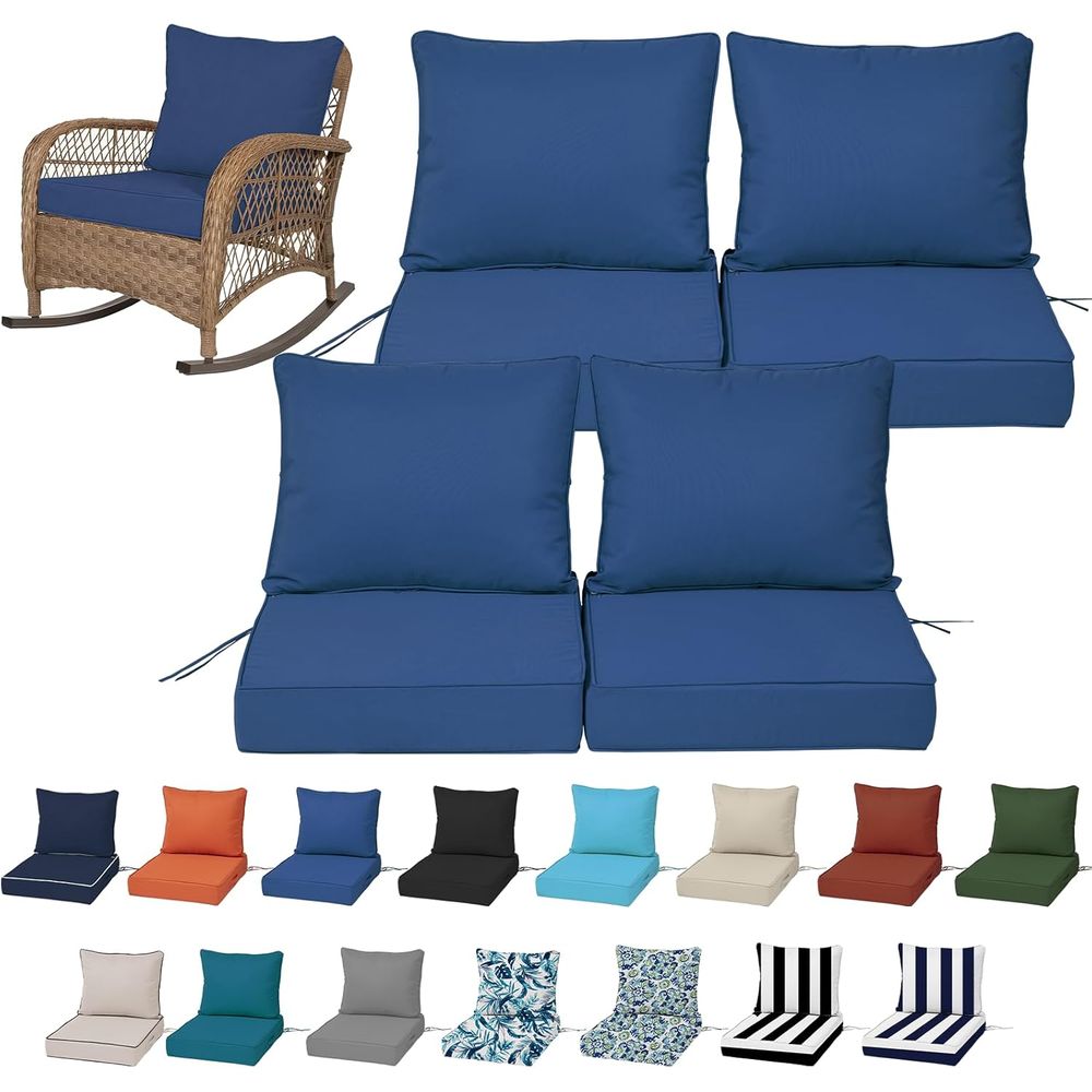 Outdoor Furniture In - Juego de 4 Cojines Profundos para