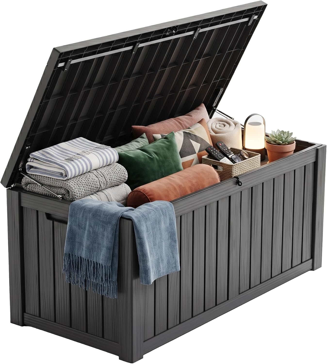 Outdoor Furniture With Storage - Caja de Almacenamiento de Resina con