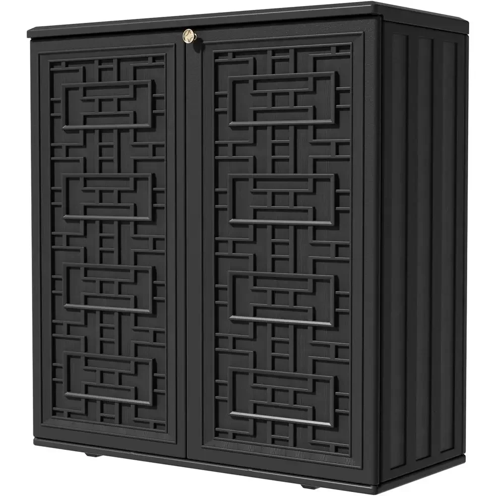 Outdoor Furniture With Storage - Armario de Almacenamiento Exterior de Resina