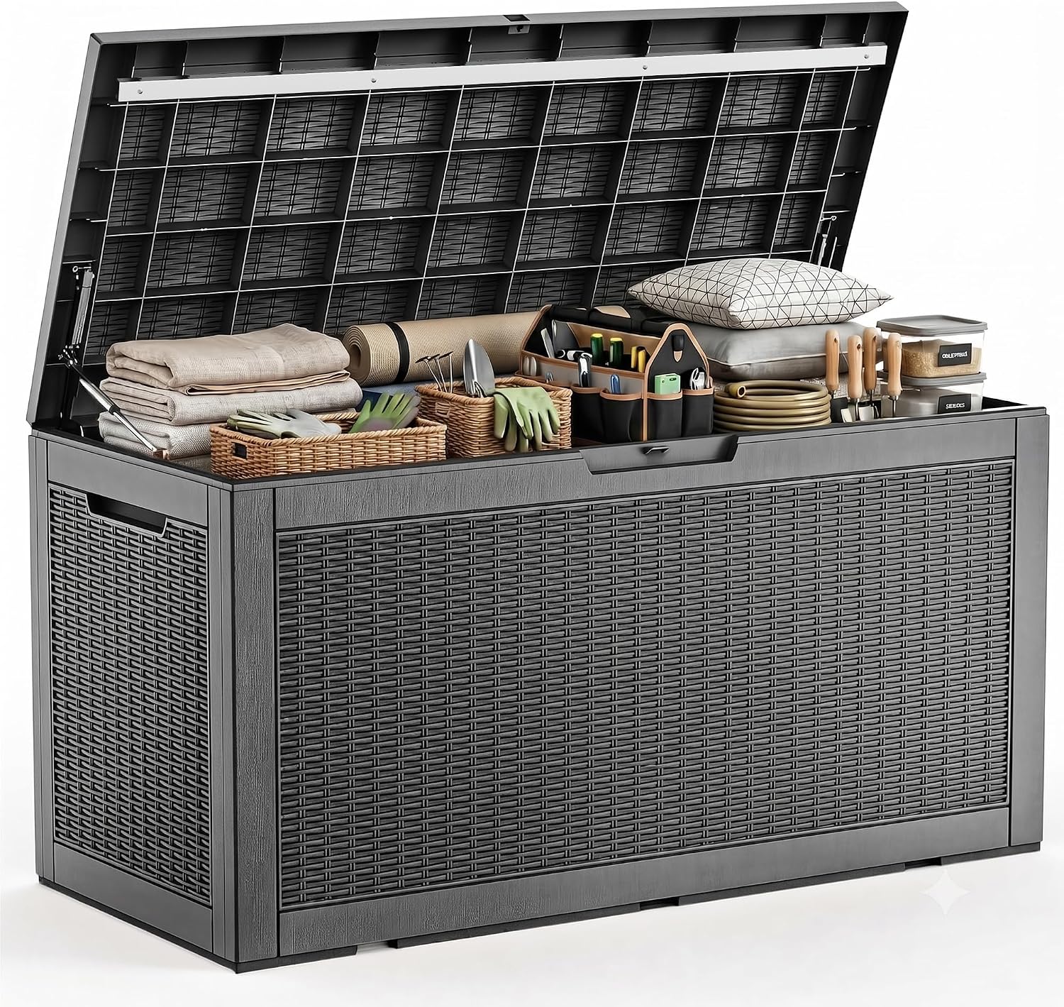 Outdoor Furniture Cushion - Caja de Almacenamiento Grande para Exterior,