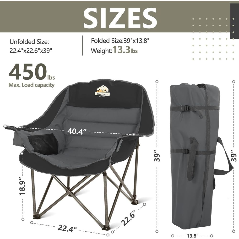 Juego de 2 Sillas de Camping E - Outdoor Furniture Xl reseña y precio
