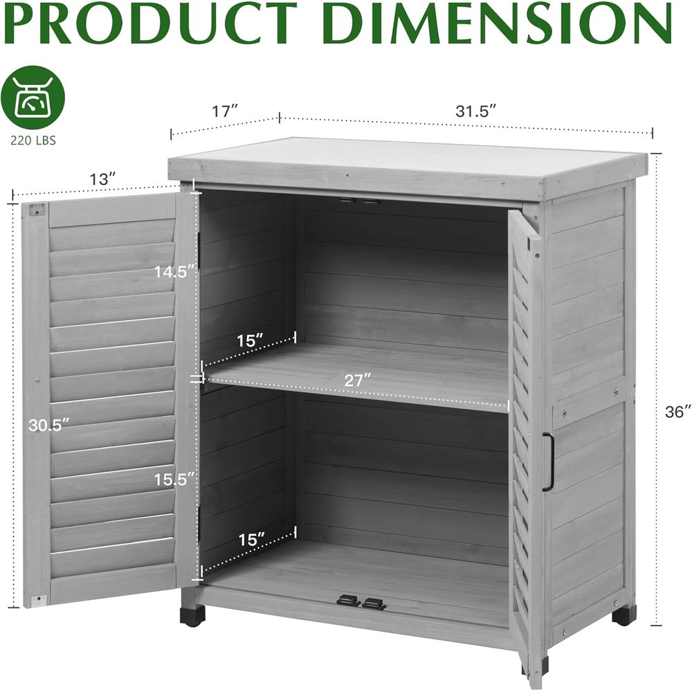 Mueble de Jardín con Armario d - Outdoor Furniture With Storage reseña y precio