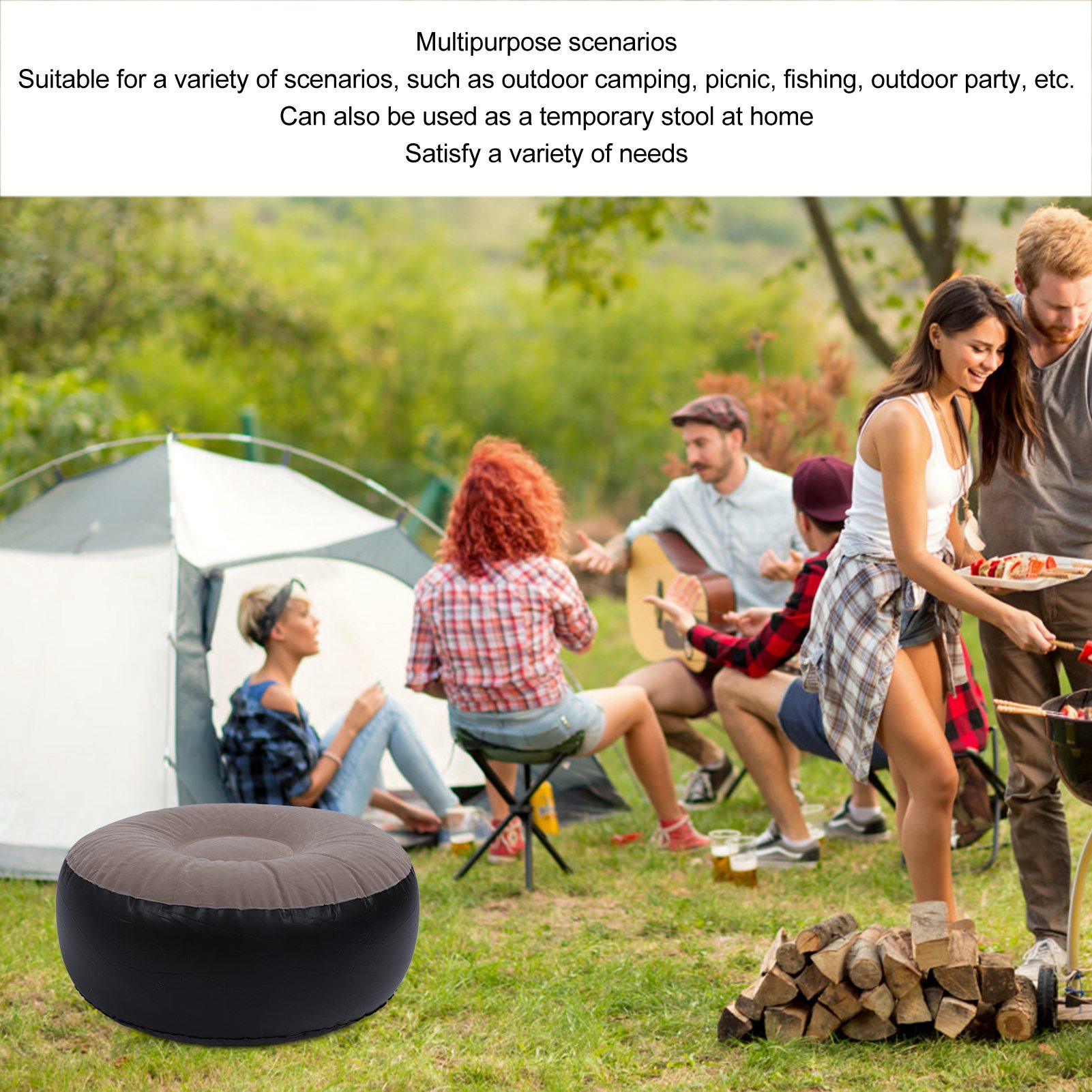 Taburete Inflable Aterciopelad - Outdoor Furniture Design reseña y precio