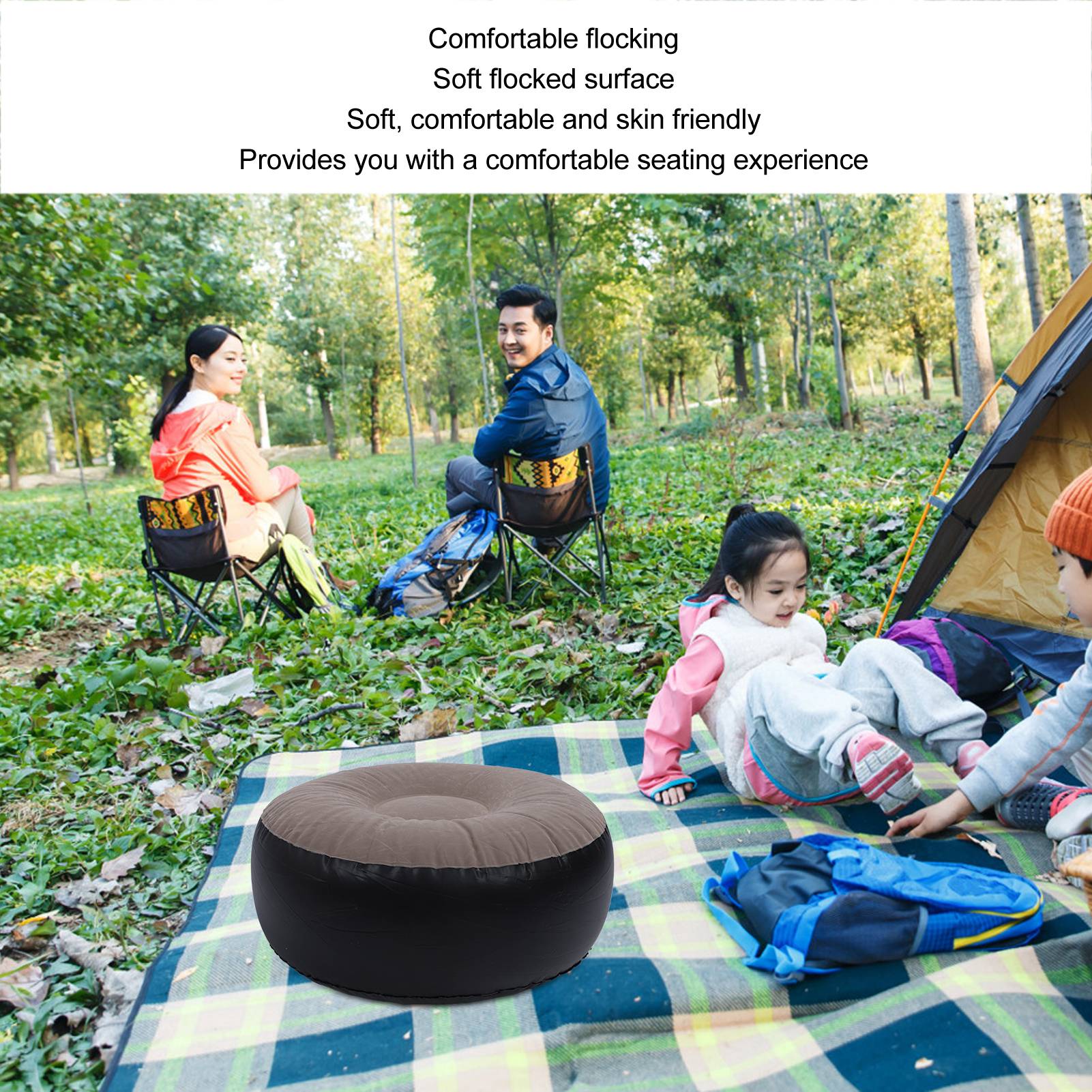 Taburete Inflable Aterciopelad - Outdoor Furniture Design reseña y precio