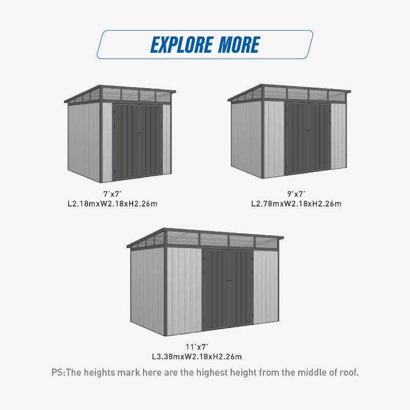 D2833 Cobertizo de Almacenamie - Outdoor Furniture With Storage reseña y precio