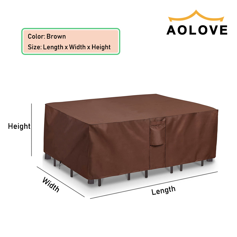 Marrón 420D HEAVY DUTY Cubiert - Outdoor Furniture Design reseña y precio