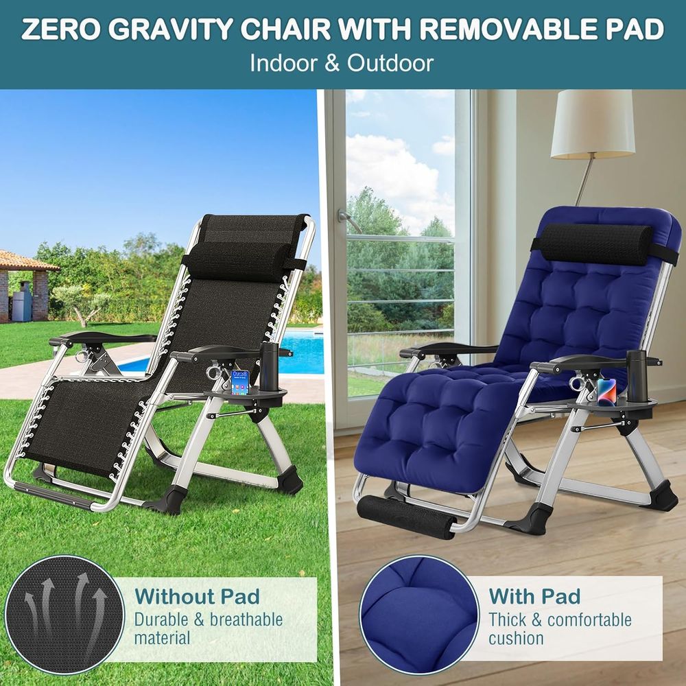 Silla de Gravedad Cero Ancha d - Outdoor Furniture Xl reseña y precio