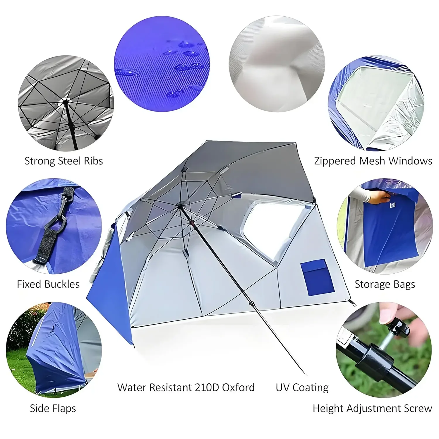 Sombrilla Deportiva de 2 Metro - Outdoor Furniture Xl reseña y precio