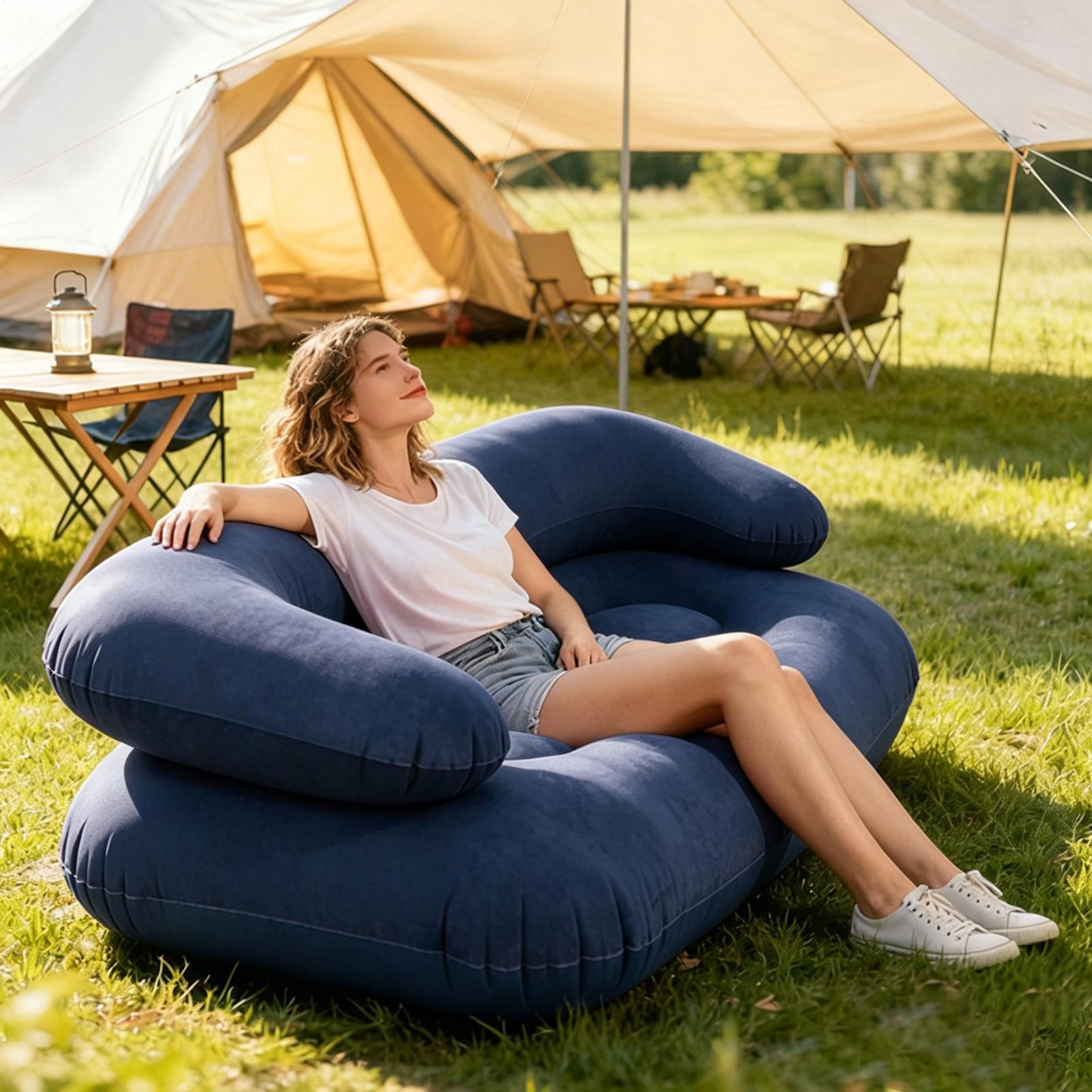 Sofá Inflable Doble de Dos Pla - Outdoor Furniture Costco reseña y precio