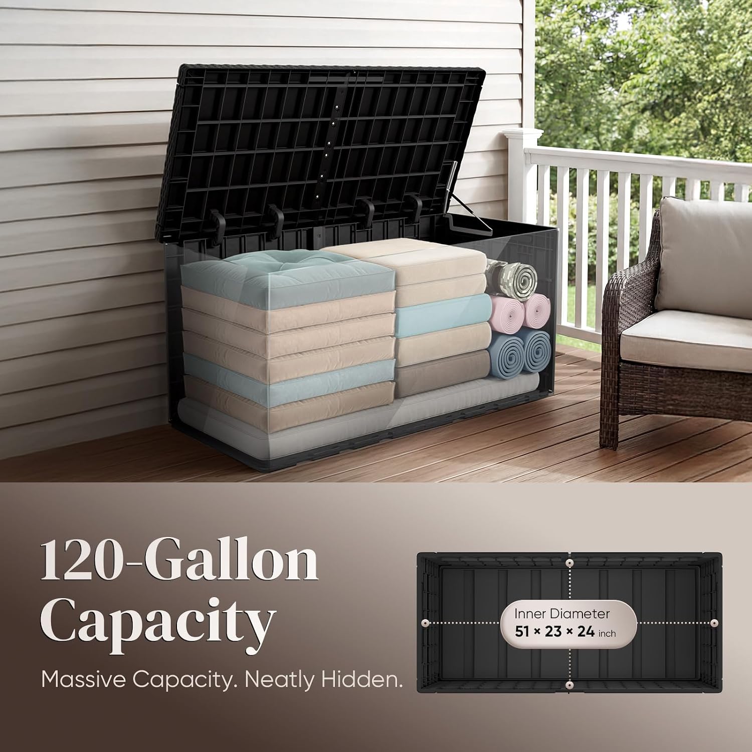 Caja de Almacenamiento Exterio - Outdoor Furniture Cushion reseña y precio