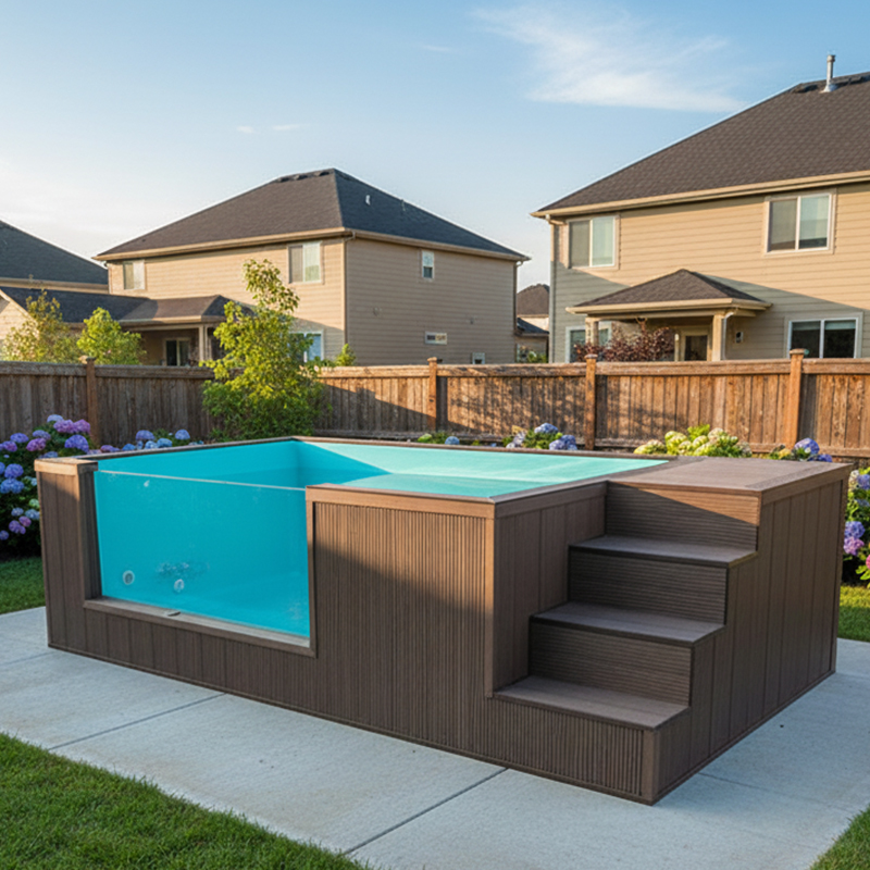 Piscina Prefabricada de Fibra  - Outdoor Furniture For Pool reseña y precio