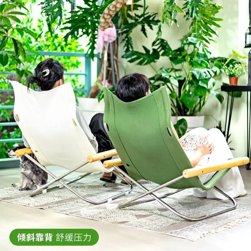 Sillón de lona plegable de con - Outdoor Furniture Japanese Style reseña y precio