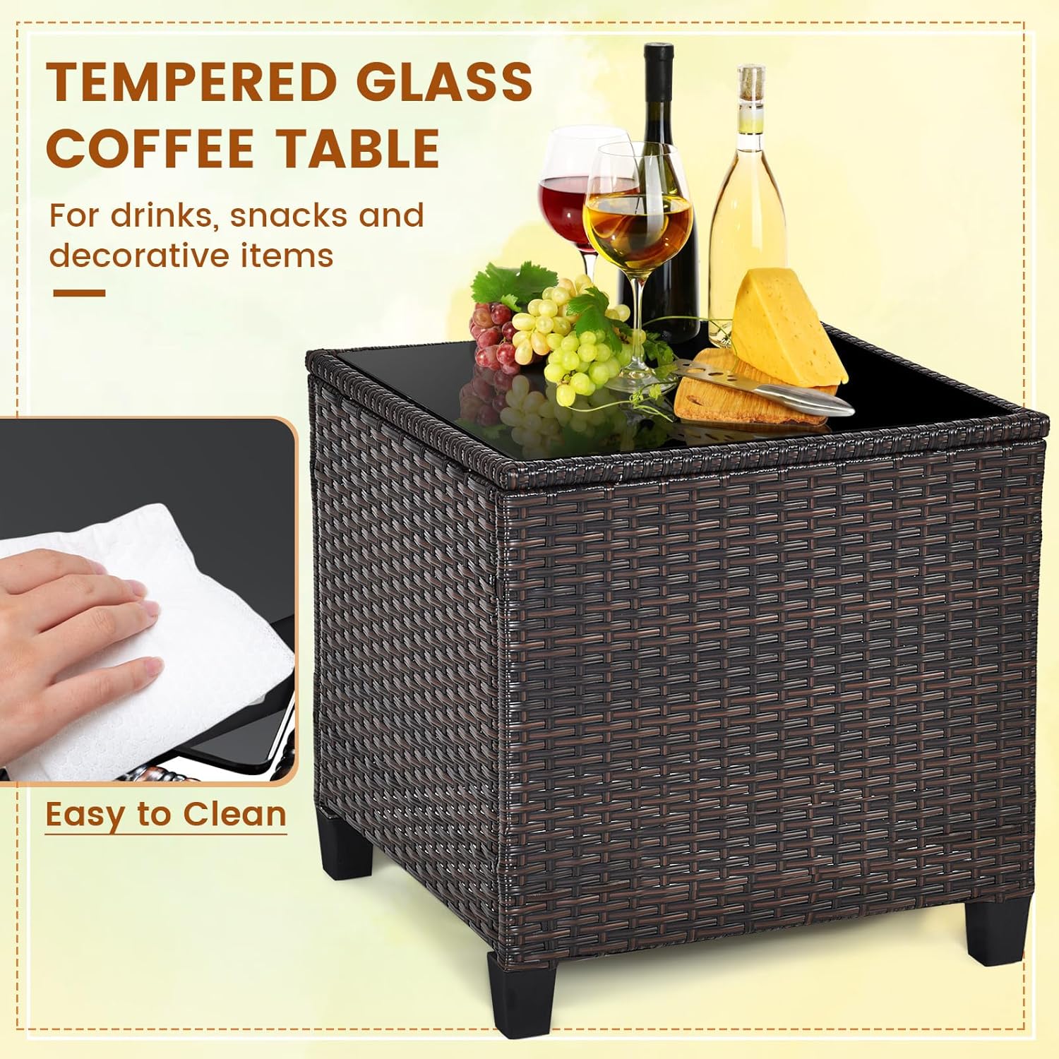 Conjunto bistro de mimbre de r - Outdoor Furniture Cushion reseña y precio